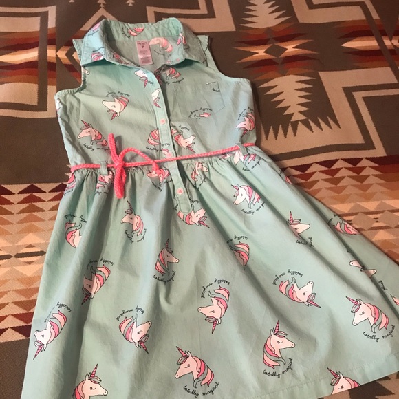Carter's Other - Carters girls size 7 unicorn dress